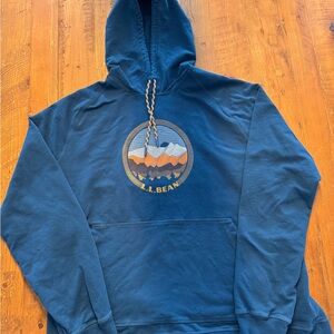 L.L. Bean Men’s Hoodie - XXL Regular Slightly Fitted - Graphic Logo - Item 51559